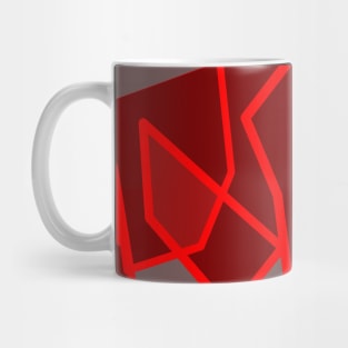 Abstract red shapes Mug